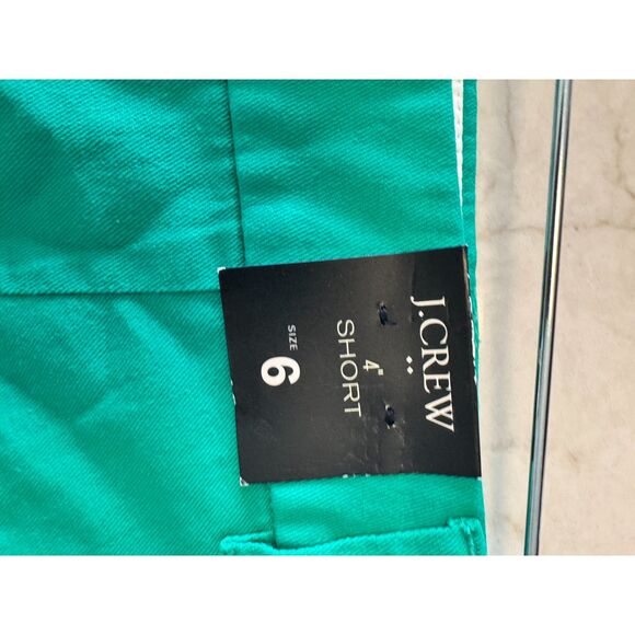 J.Crew Scalloped Edge Shorts • Teal Green • Size 6 • NWT • Preppy - Picture 4 of 5